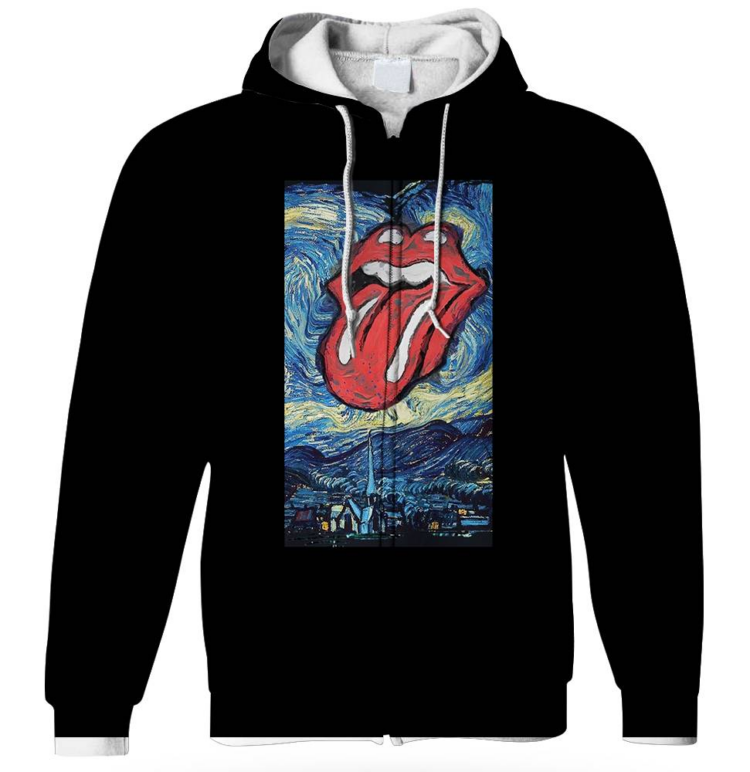 The Rolling Stones Vincent Van Gogh Painting Style Shirt