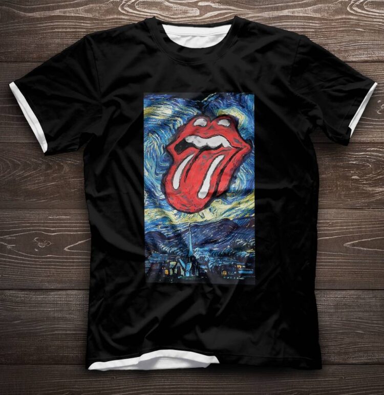 The Rolling Stones Vincent Van Gogh Painting Style Shirt