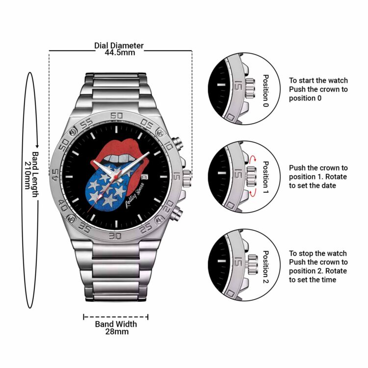 Rolling Stones Americana Tongue Star Powermatic Watch