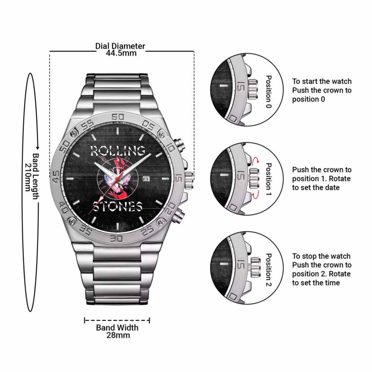 Rolling Stones Circle Prism Heart  Powermatic Watch