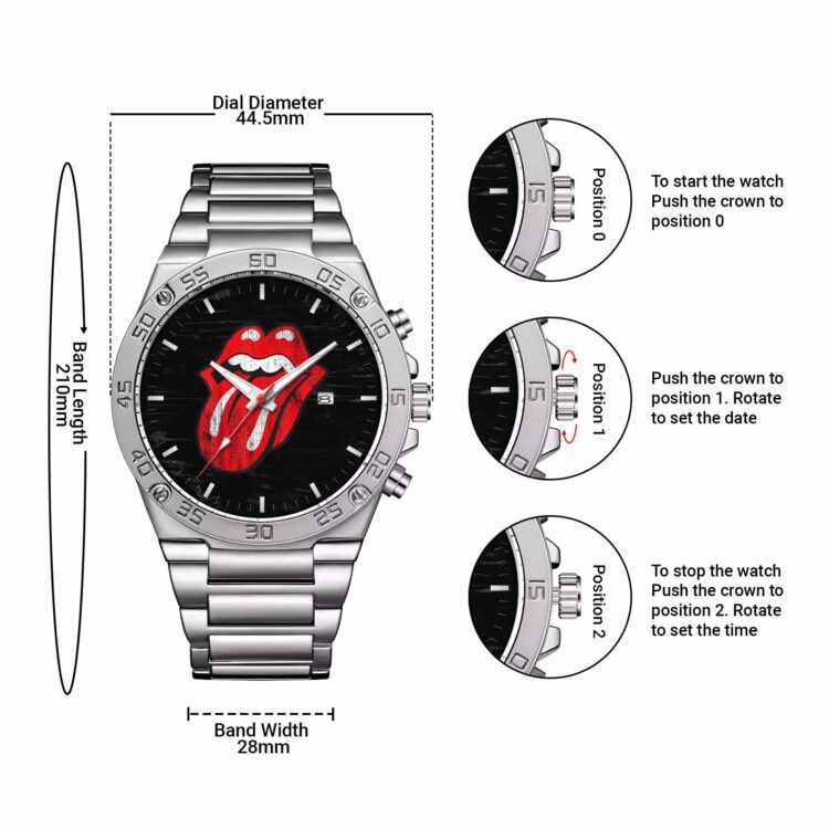 Rolling Stones Classic Tongue Distressed Powermatic Watch