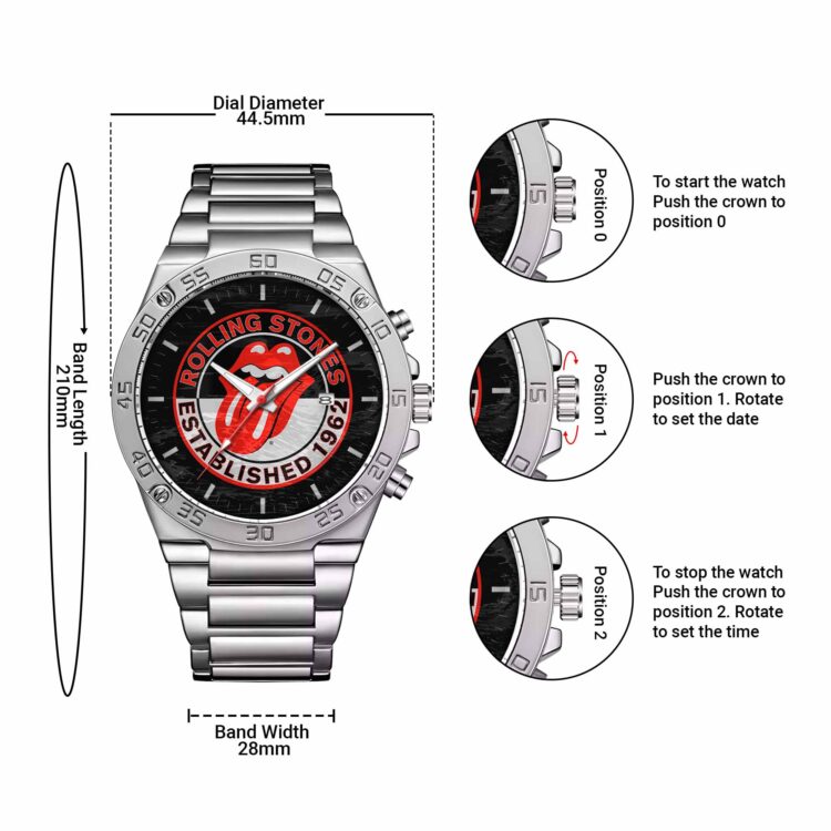 Rolling Stones Est 1962 Premium Powermatic Watch