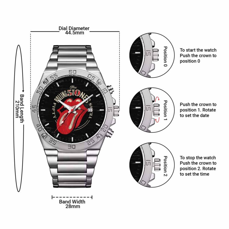 Rolling Stones Fifty Year grunge Powermatic Watch