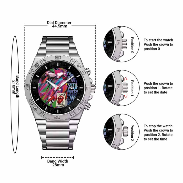 Rolling Stones Hackney diamonds 2024 Deluxe Souvernir Powermatic Watch