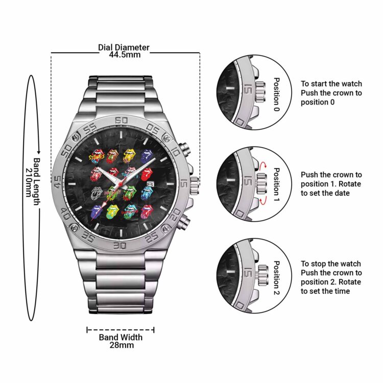 Rolling Stones Hackney Diamonds Multi Tongue Powermatic Watch