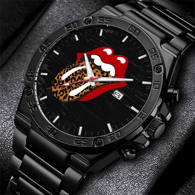 Rolling Stones Leopard Pattern Tongue Powermatic Watch