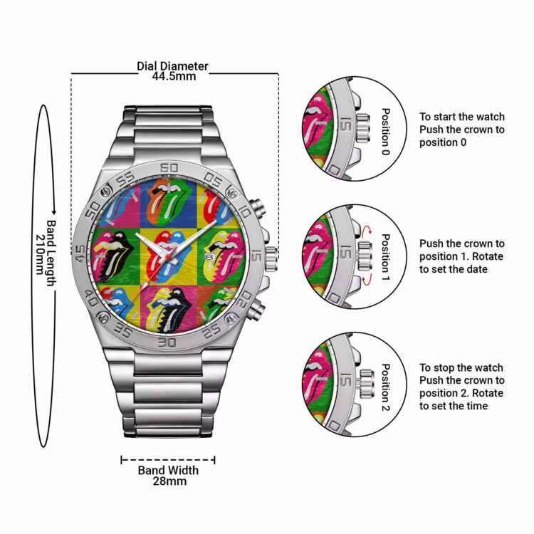 Rolling Stones Multi-Tongue Powermatic Watch