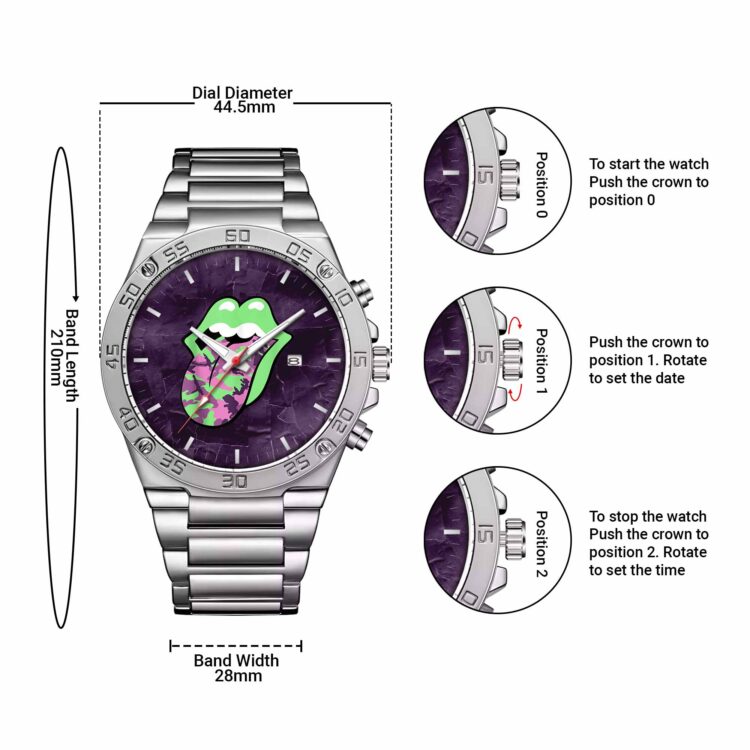 Rolling Stones Purple Camo Powermatic Watch