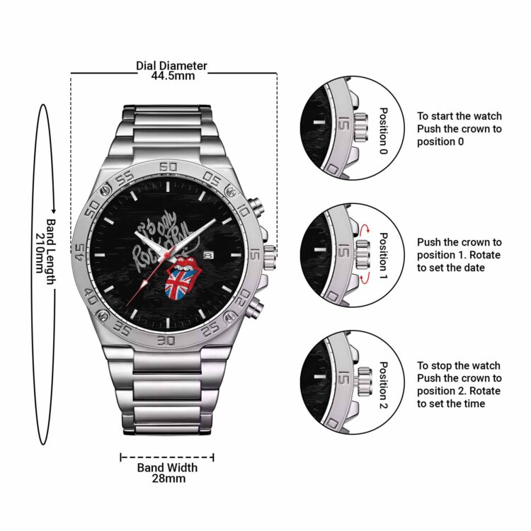 Rolling Stones Rock N Roll UK Tongue Powermatic Watch