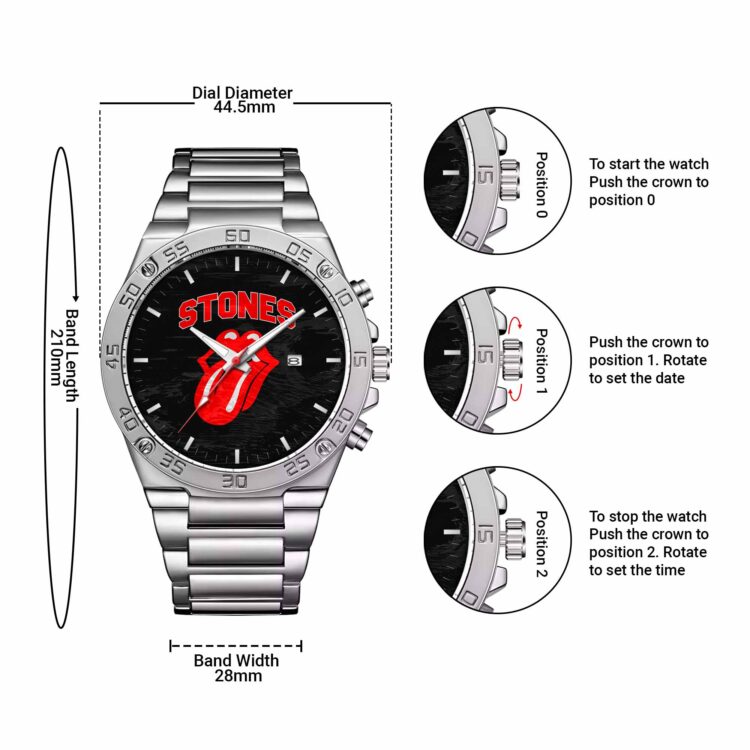 Rolling Stones Varsity Style Stones Powermatic Watch